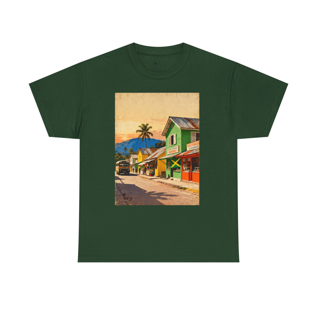 Jamaica Street Scene Vintage T‑Shirt