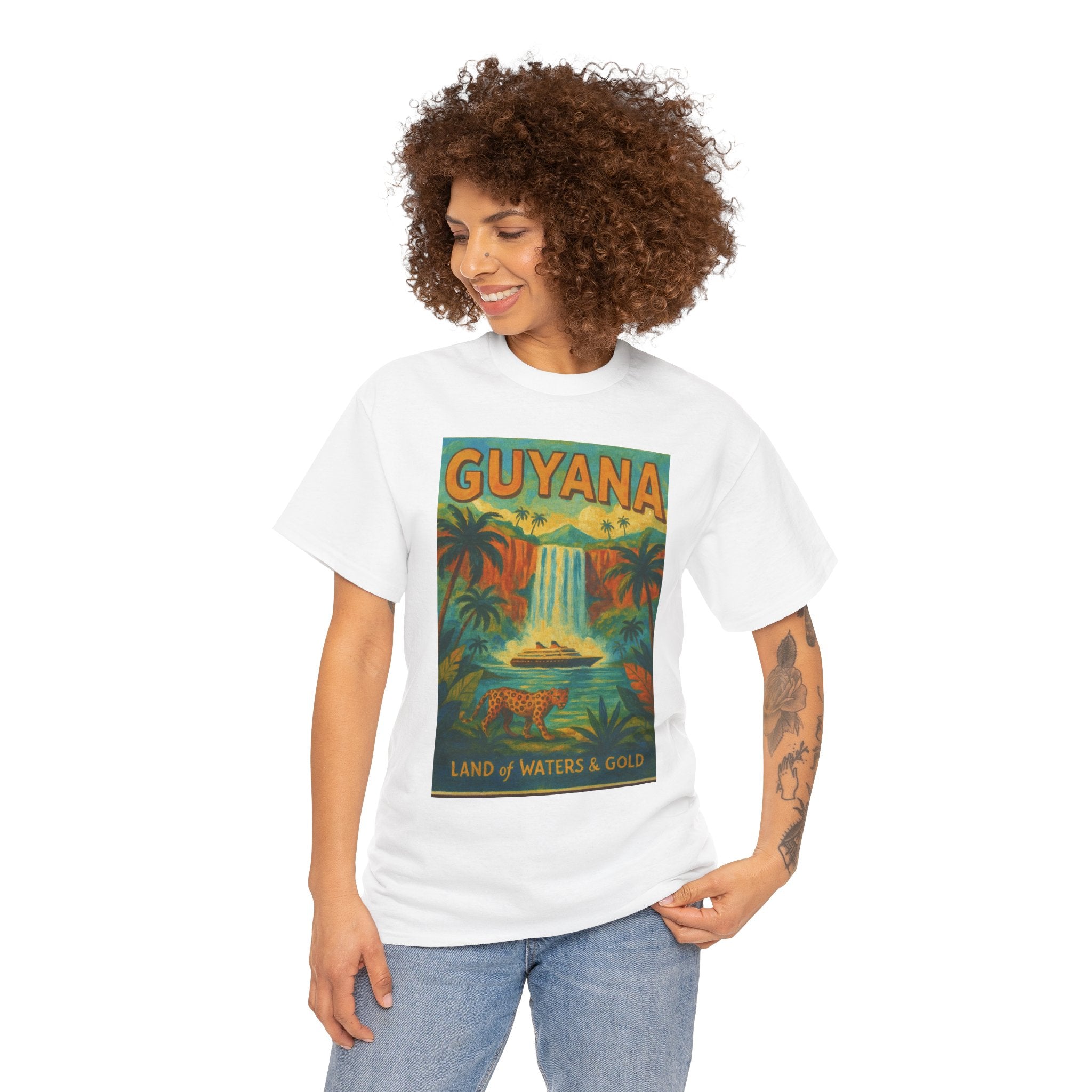 Guyana - Kaieteur Falls Vintage Travel T-Shirt