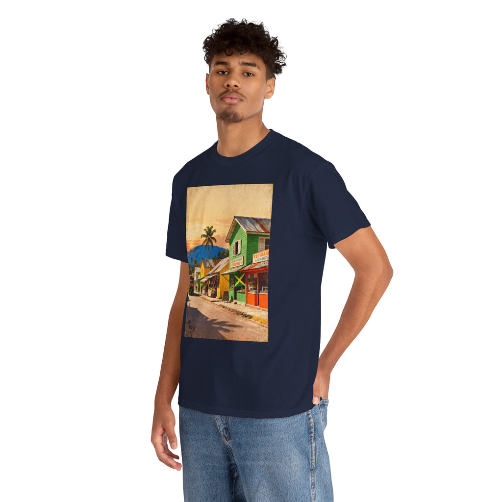 Jamaica Street Scene Vintage T‑Shirt
