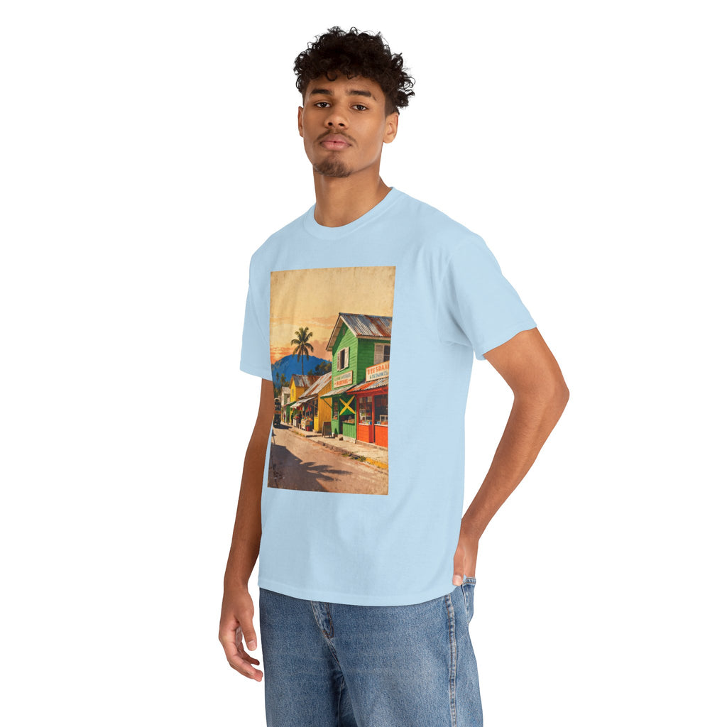 Jamaica Street Scene Vintage T‑Shirt
