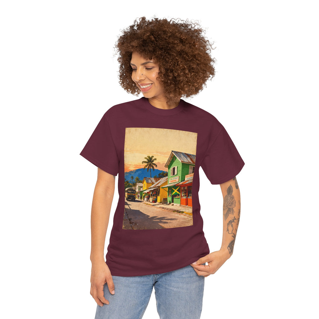 Jamaica Street Scene Vintage T‑Shirt