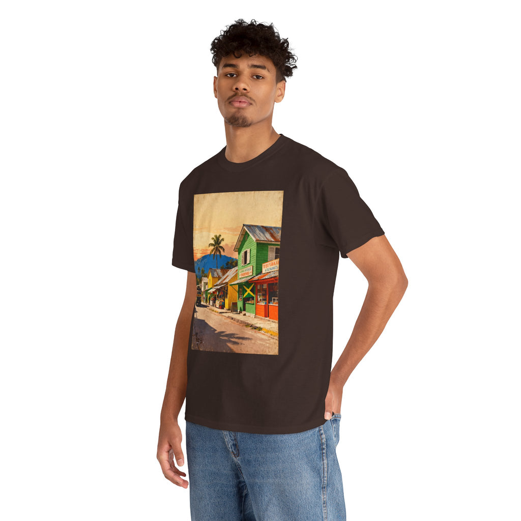 Jamaica Street Scene Vintage T‑Shirt