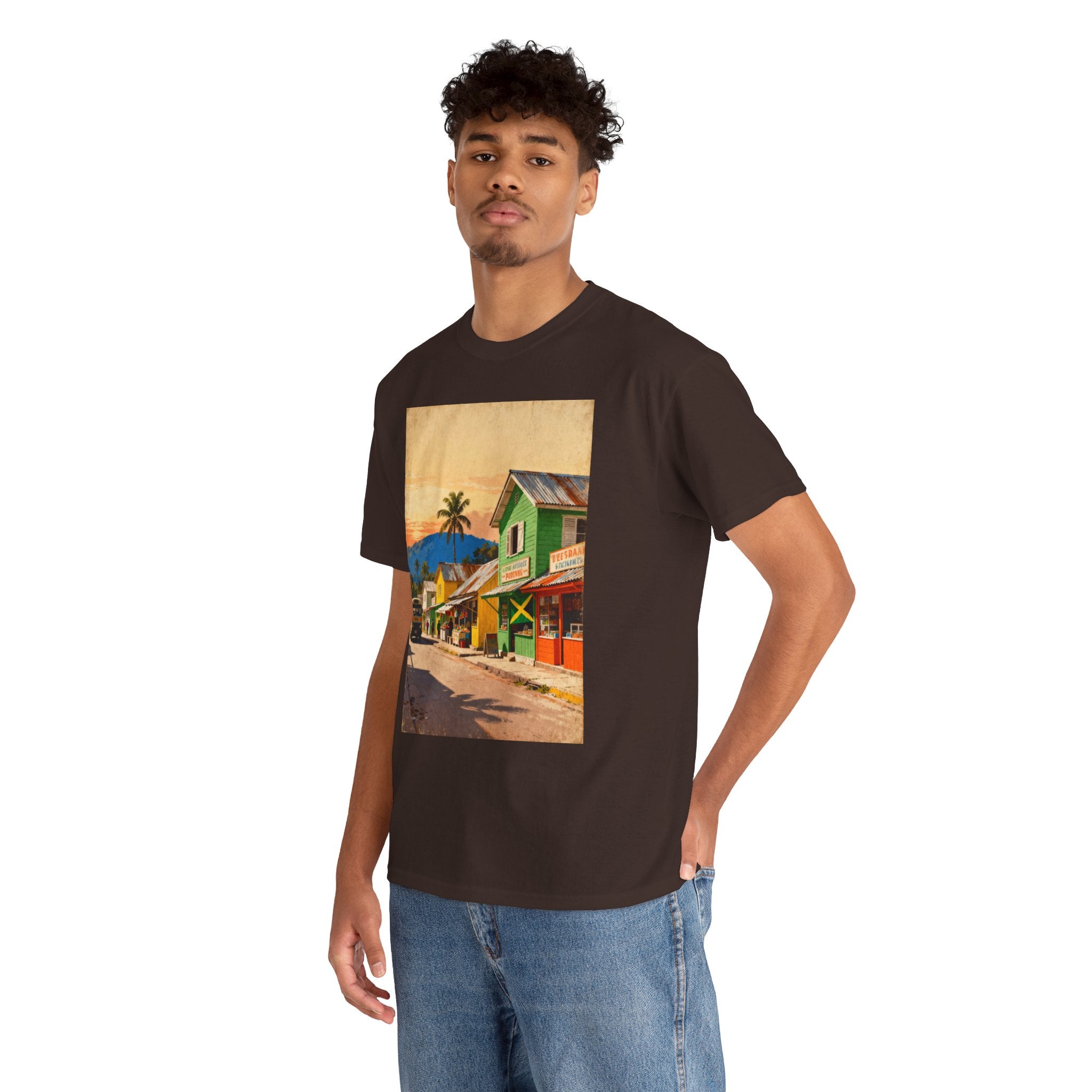 Jamaica Street Scene Vintage T‑Shirt