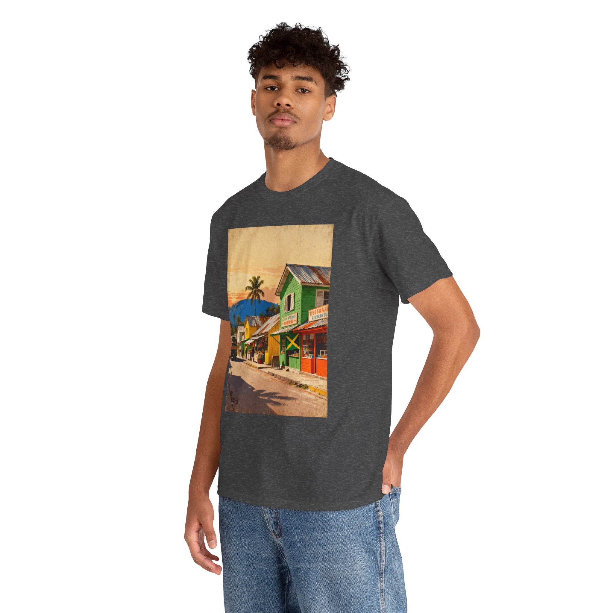 Jamaica Street Scene Vintage T‑Shirt