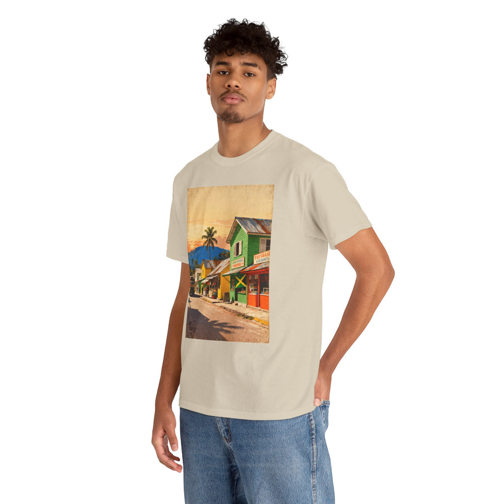 Jamaica Street Scene Vintage T‑Shirt