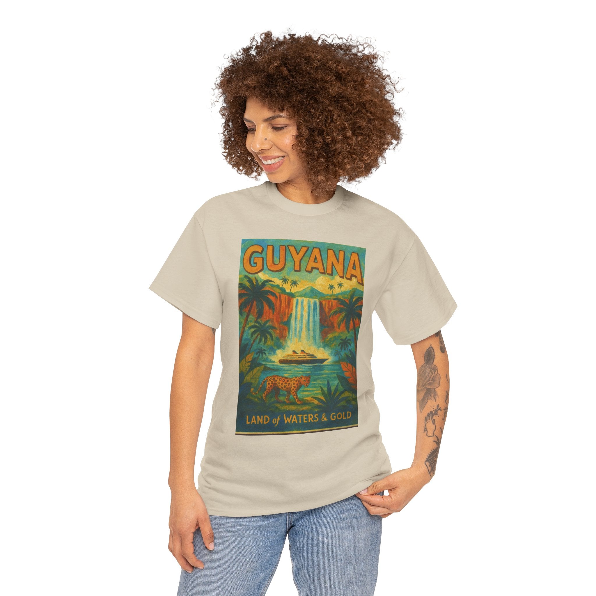 Guyana - Kaieteur Falls Vintage Travel T-Shirt
