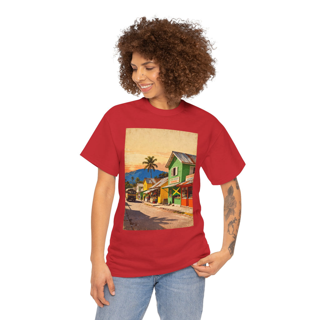 Jamaica Street Scene Vintage T‑Shirt