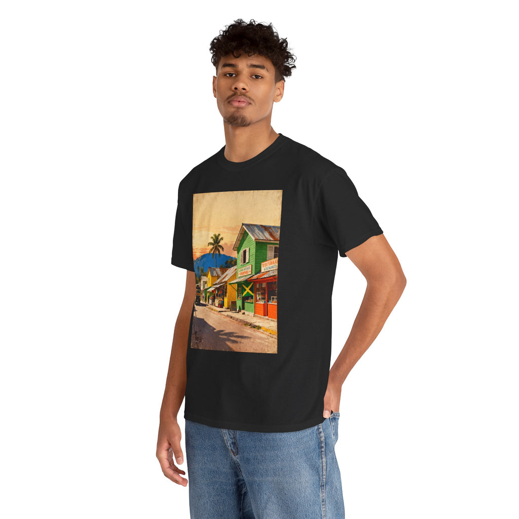 Jamaica Street Scene Vintage T‑Shirt