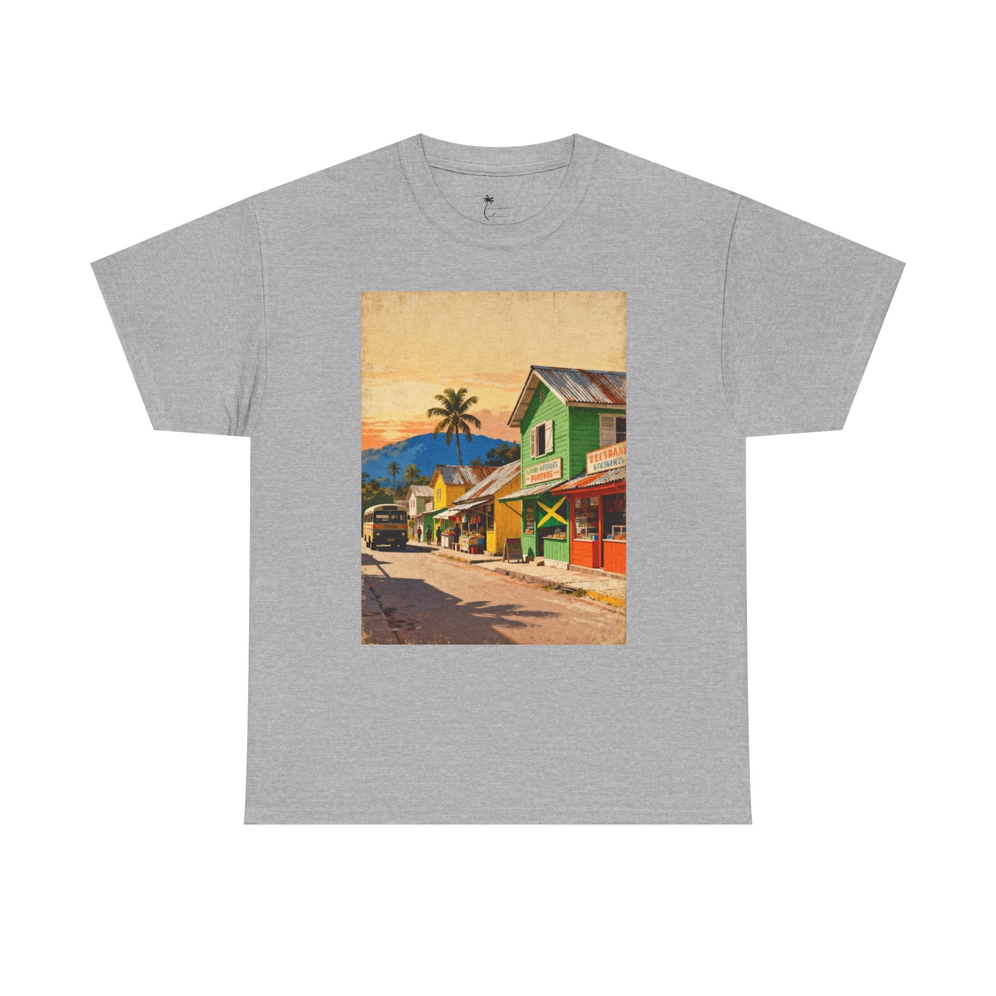 Jamaica Street Scene Vintage T‑Shirt