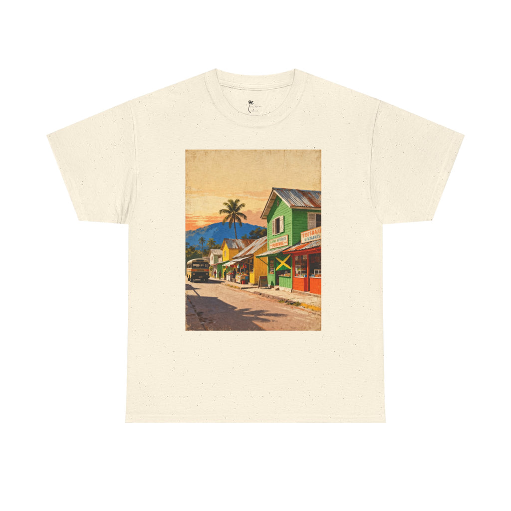 Jamaica Street Scene Vintage T‑Shirt