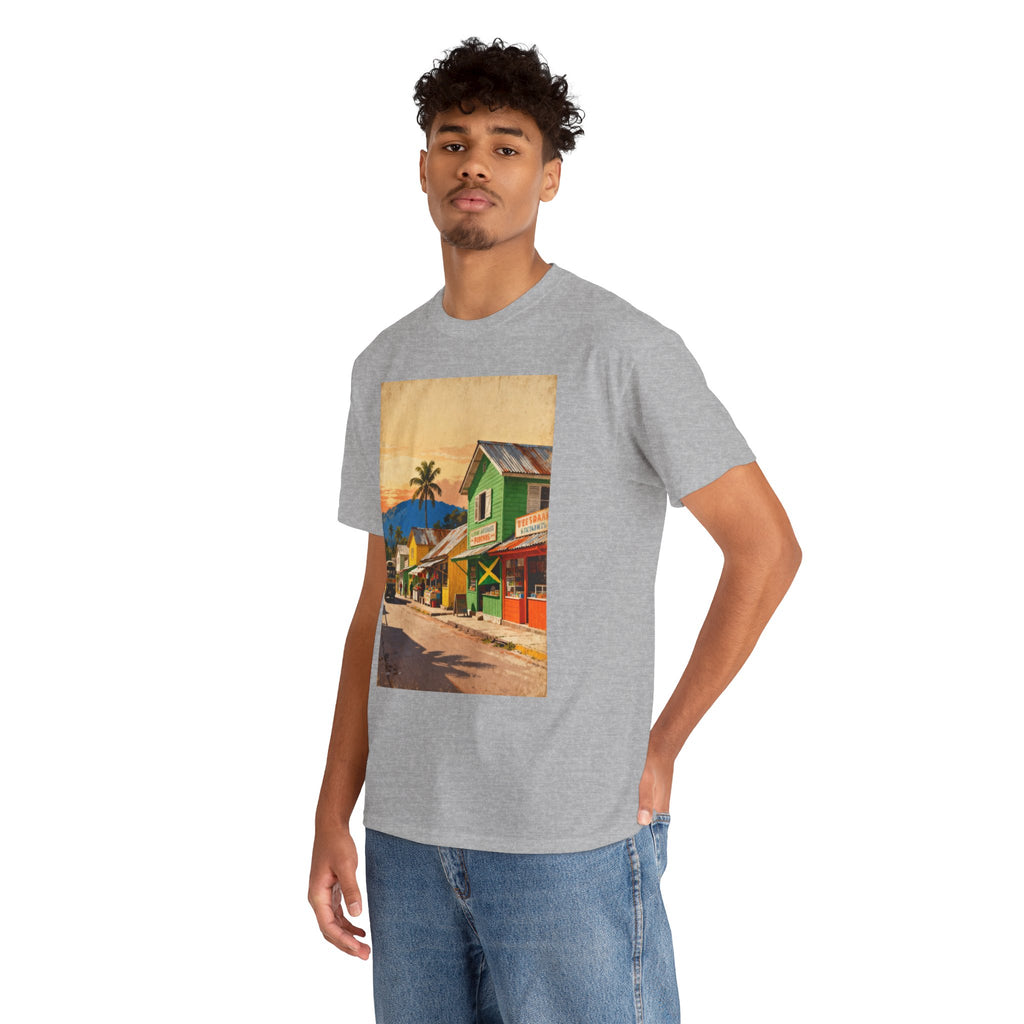Jamaica Street Scene Vintage T‑Shirt