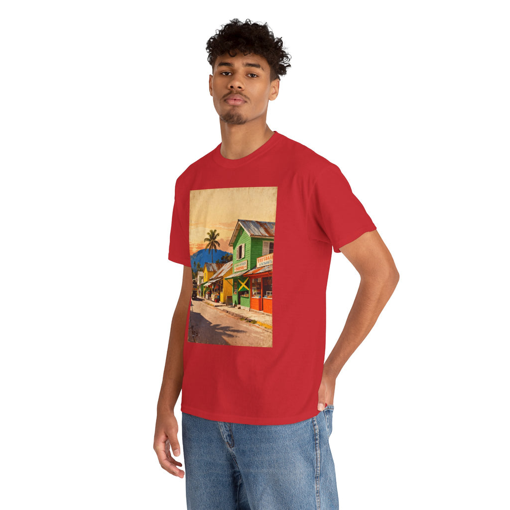 Jamaica Street Scene Vintage T‑Shirt