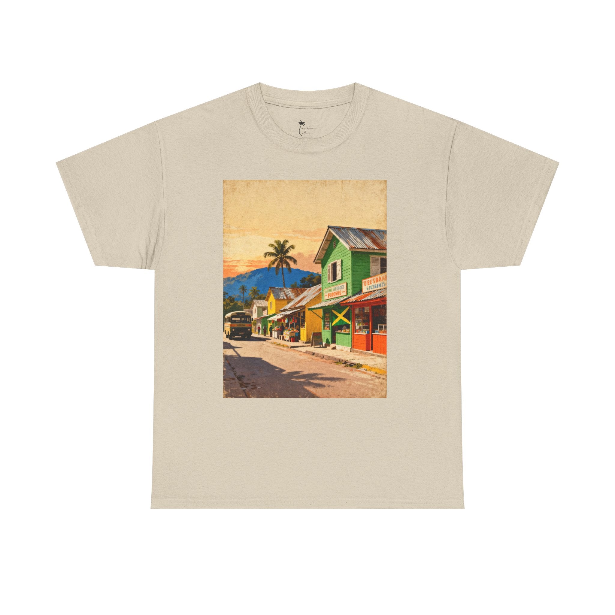 Jamaica Street Scene Vintage T‑Shirt