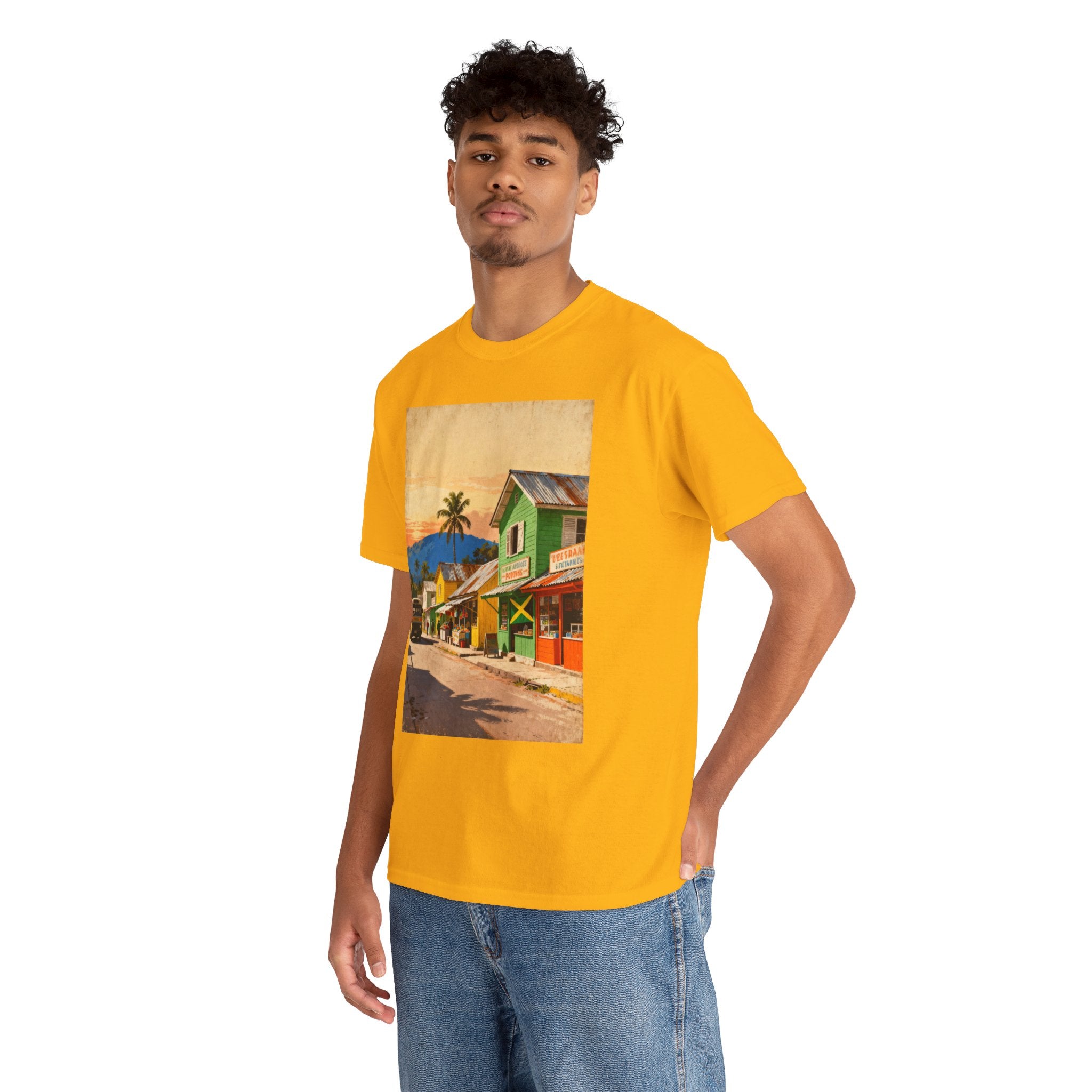 Jamaica Street Scene Vintage T‑Shirt