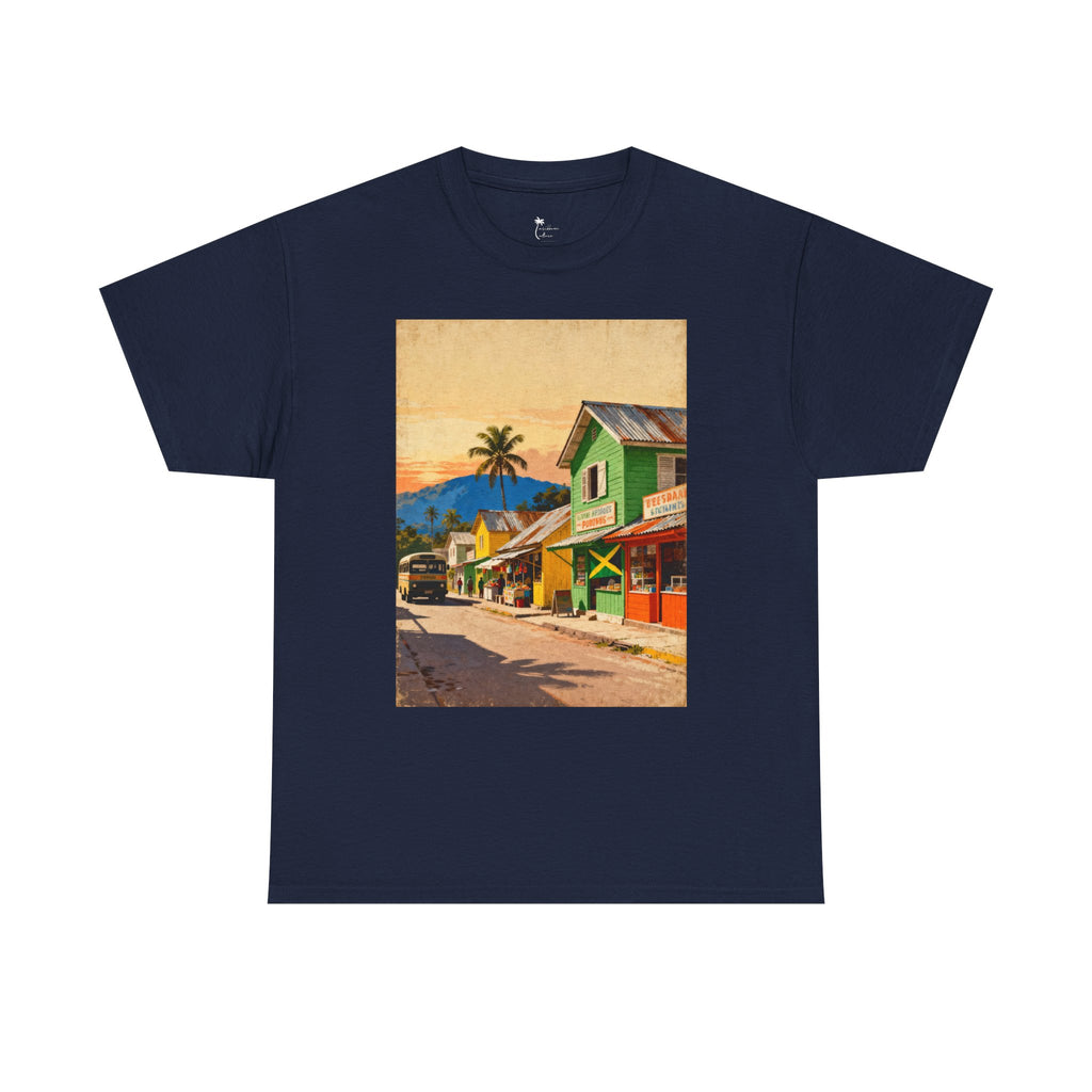 Jamaica Street Scene Vintage T‑Shirt