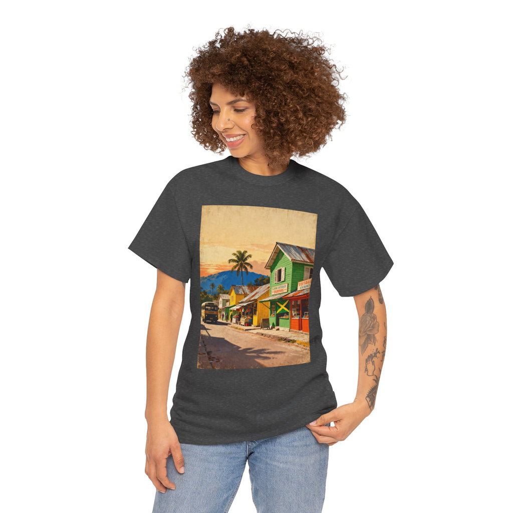 Jamaica Street Scene Vintage T‑Shirt