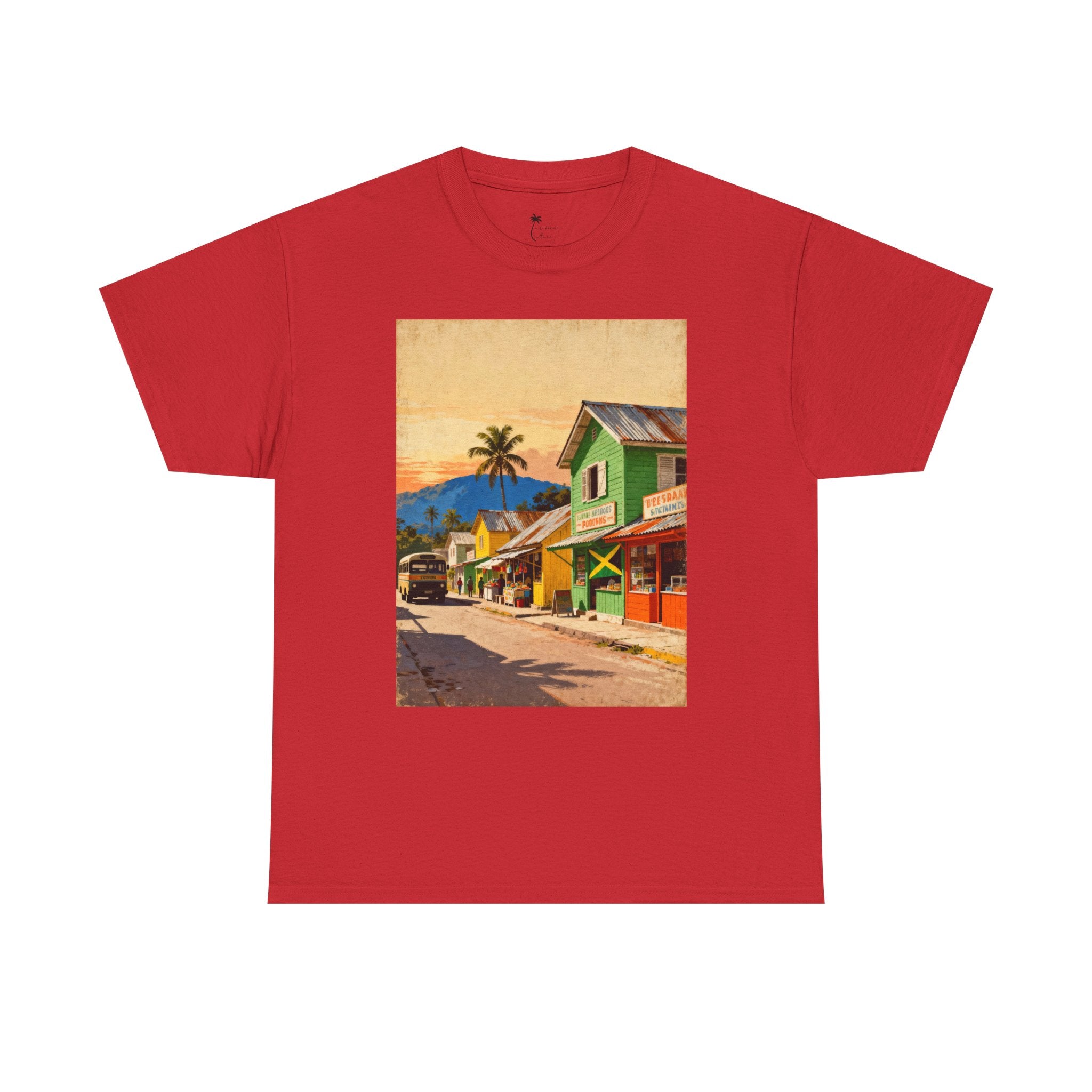 Jamaica Street Scene Vintage T‑Shirt
