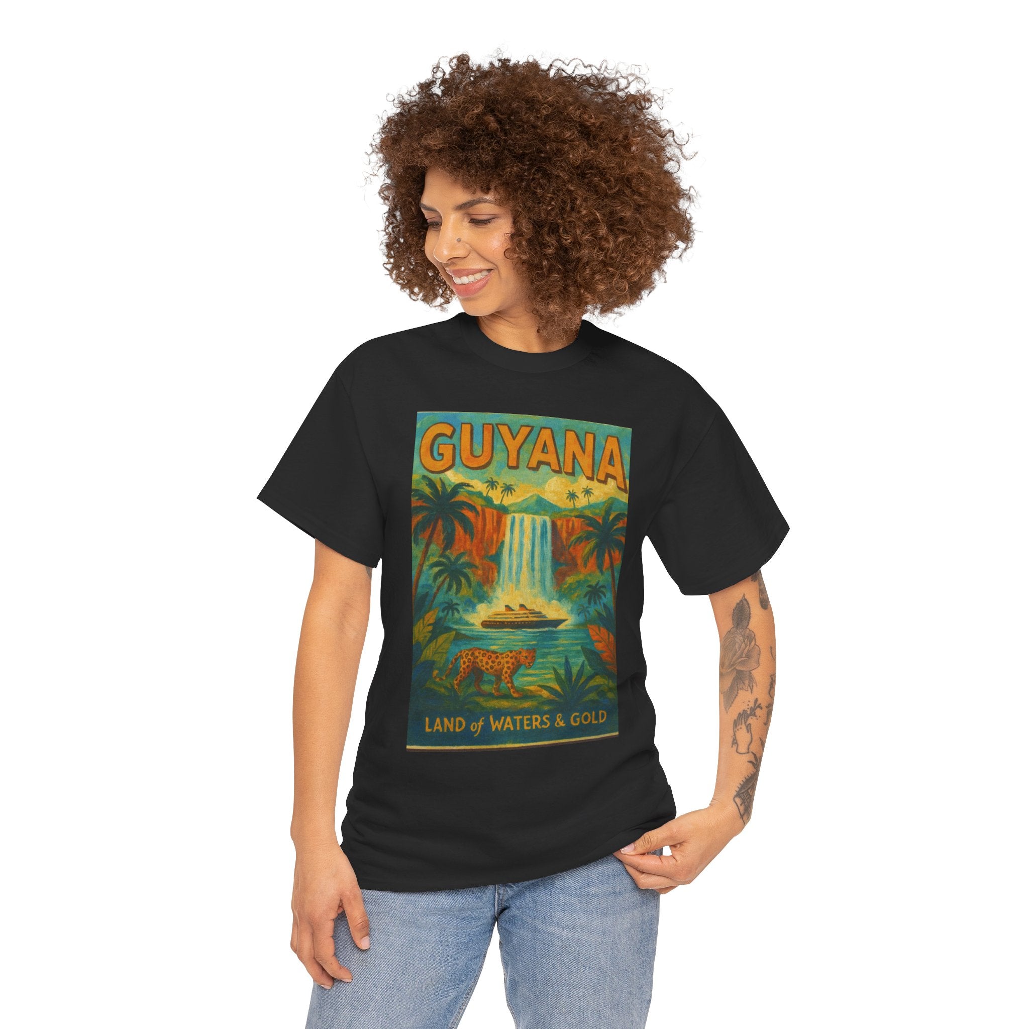 Guyana - Kaieteur Falls Vintage Travel T-Shirt