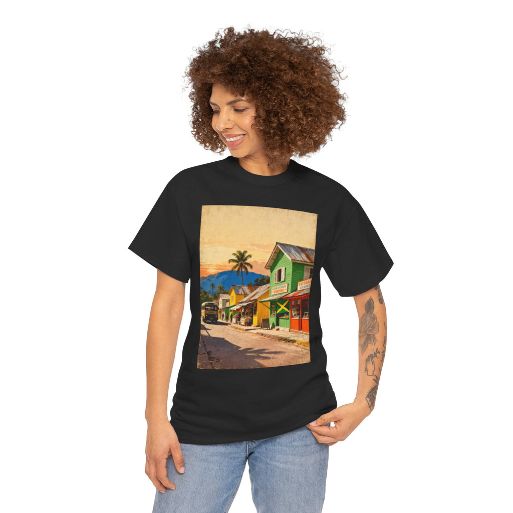 Jamaica Street Scene Vintage T‑Shirt