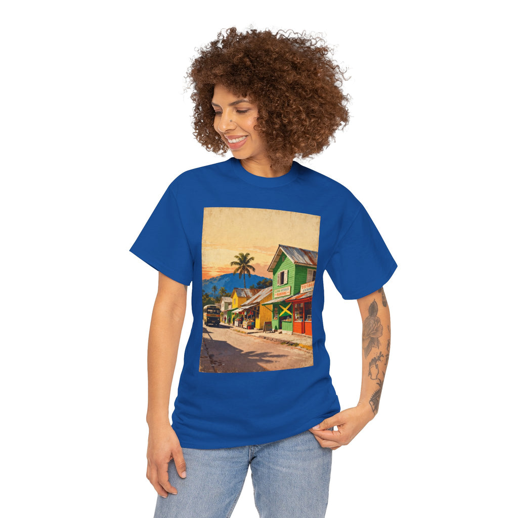 Jamaica Street Scene Vintage T‑Shirt