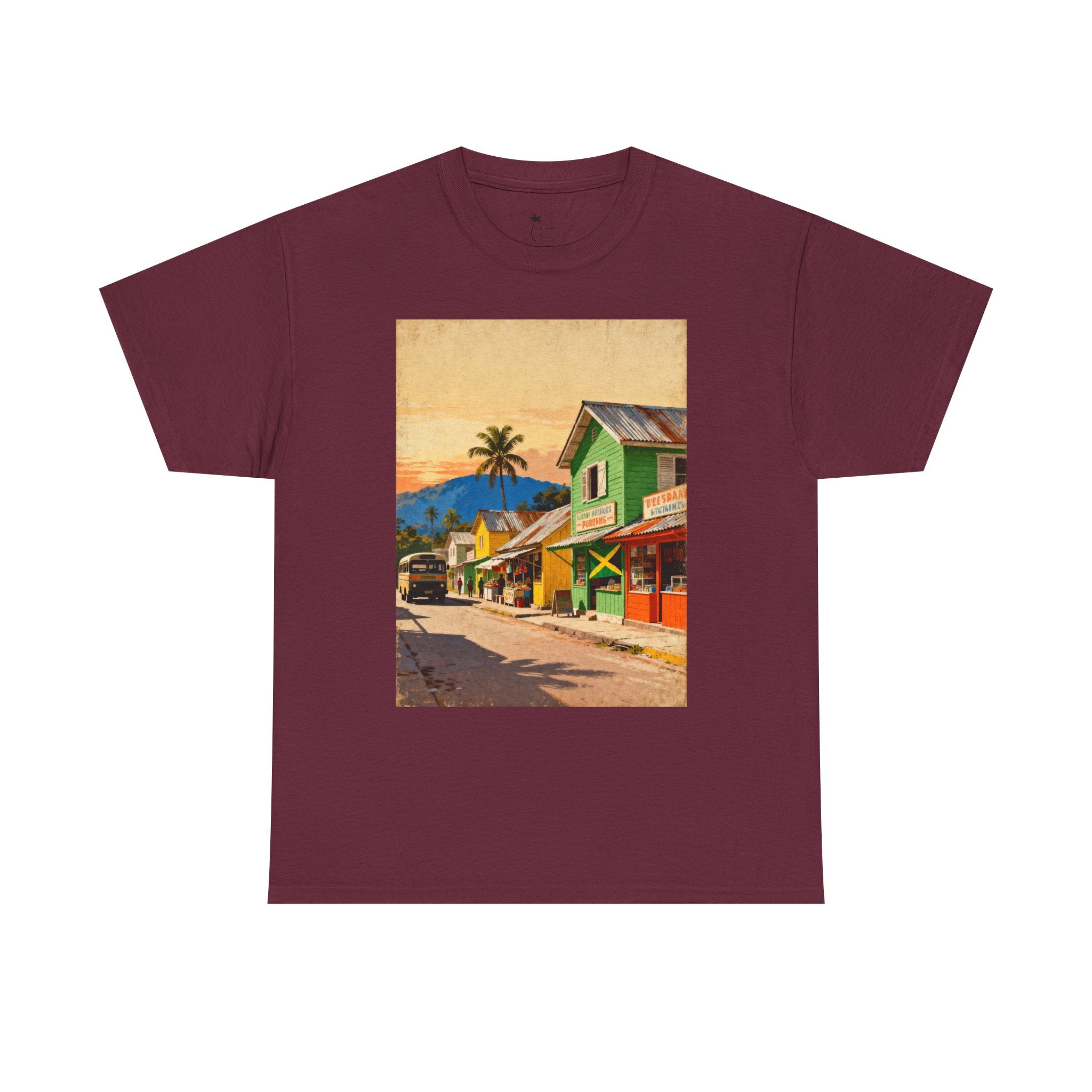 Jamaica Street Scene Vintage T‑Shirt
