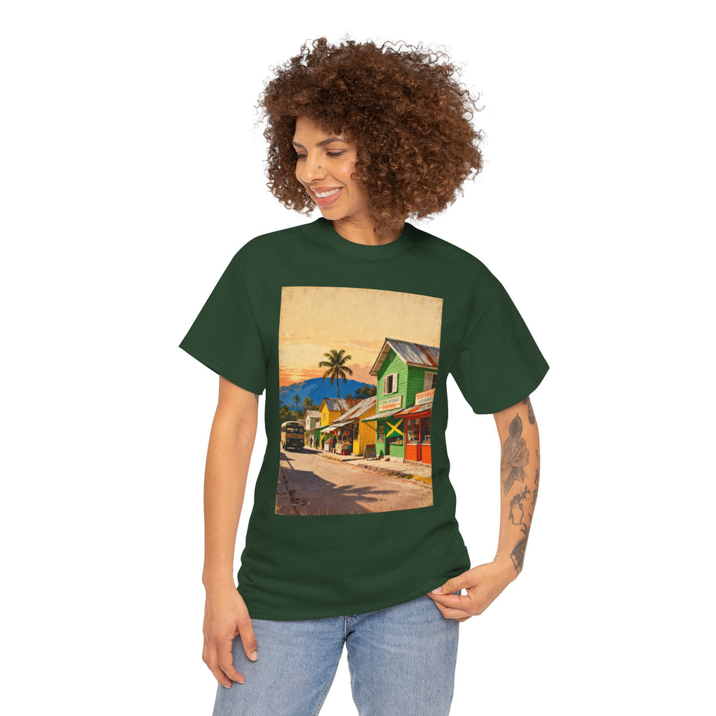 Jamaica Street Scene Vintage T‑Shirt