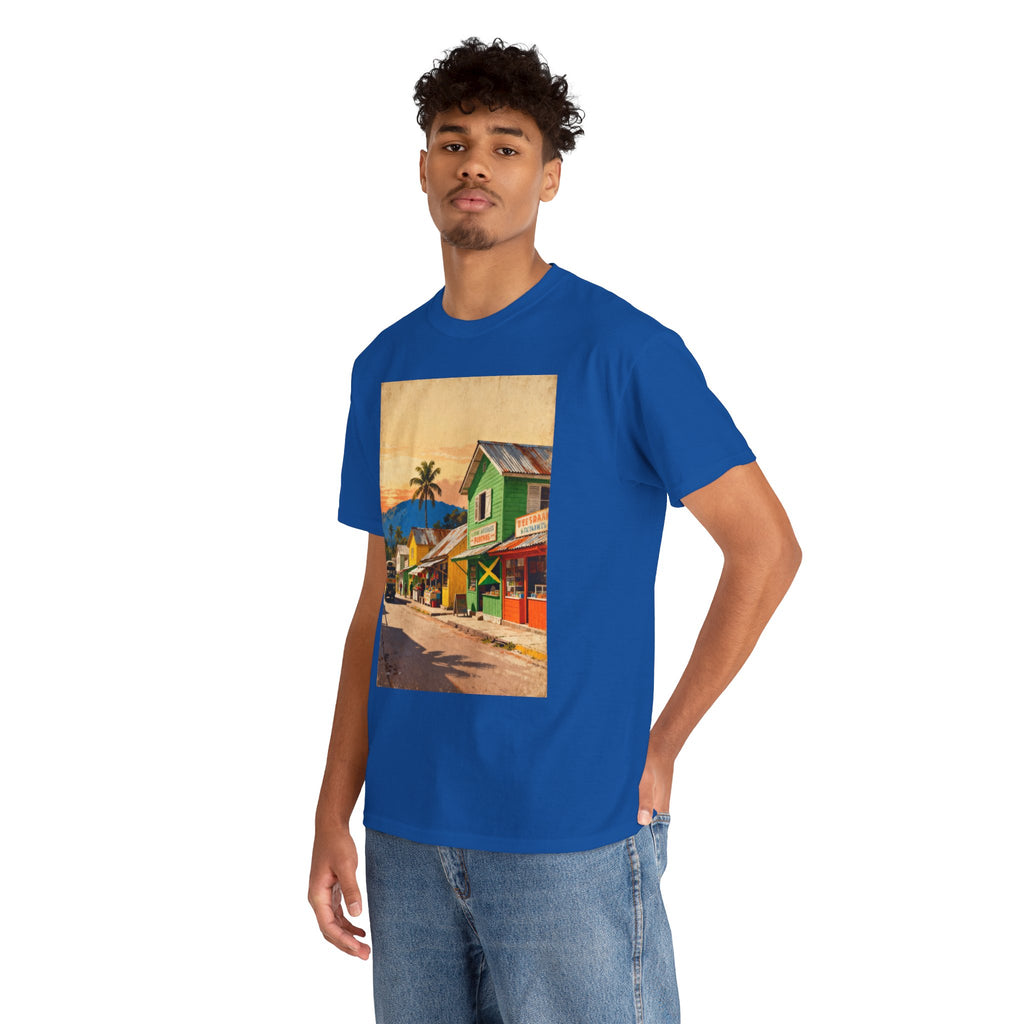 Jamaica Street Scene Vintage T‑Shirt
