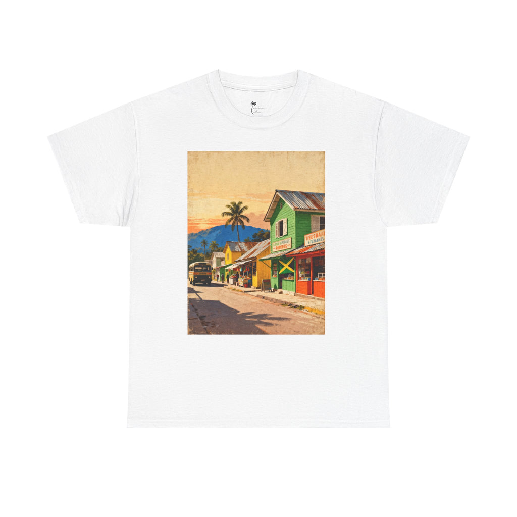 Jamaica Street Scene Vintage T‑Shirt