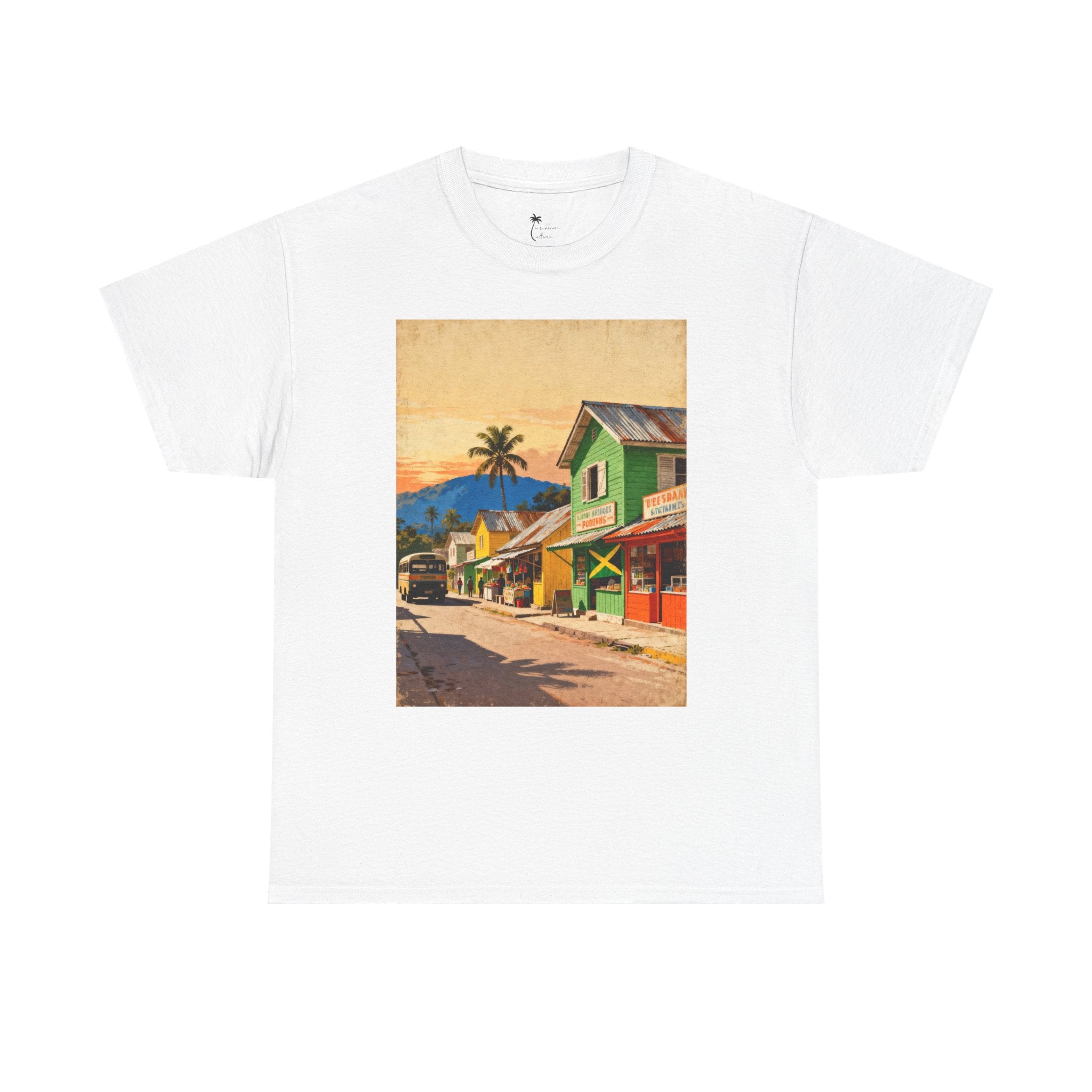 Jamaica Street Scene Vintage T‑Shirt